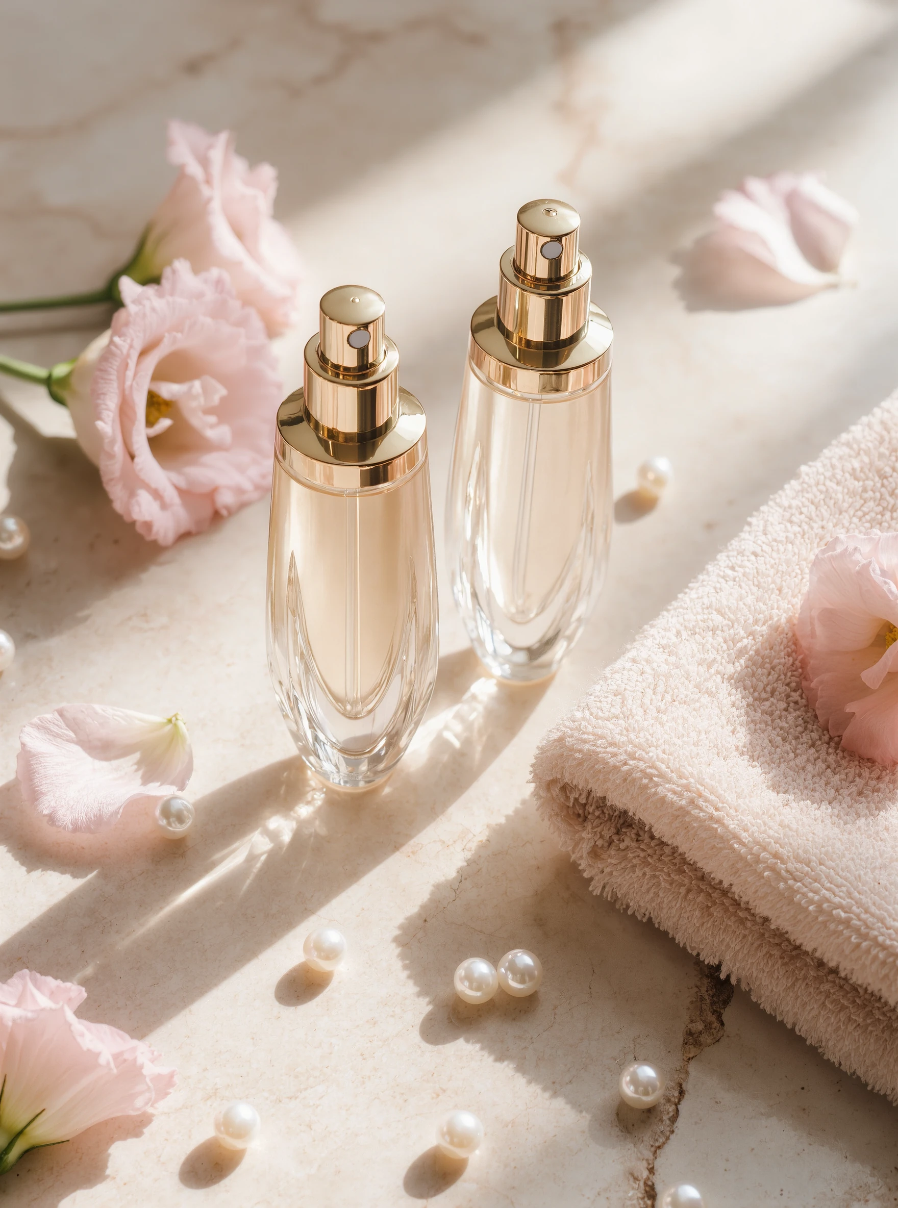 Beauty still life с уходовой косметикой